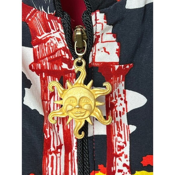 TAPP NEW YORK 100% SILK COLORFUL VESR SIZE LARGE - Picture 4 of 8